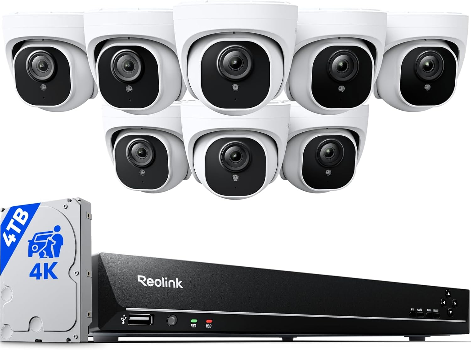 REOLINK REOLINK 4K PoE Security Camera System Wired