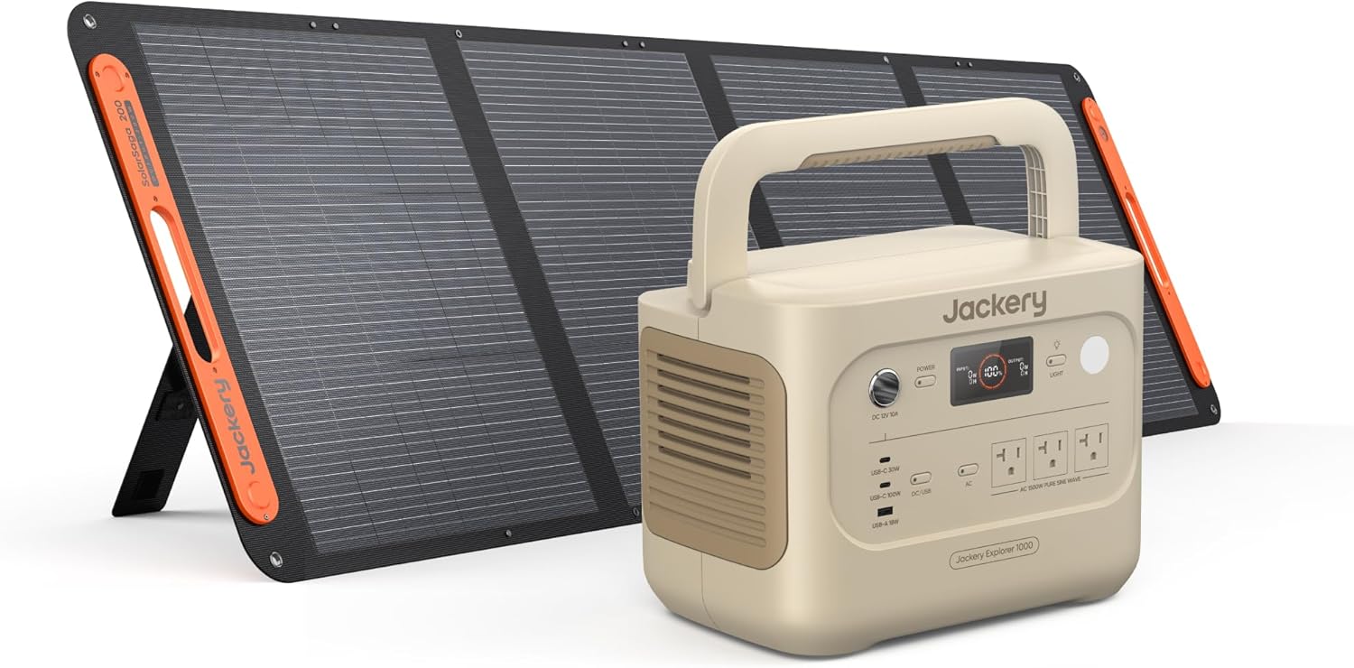 Jackery Jackery Solar Generator 1000 v2 with 200W Solar Panel