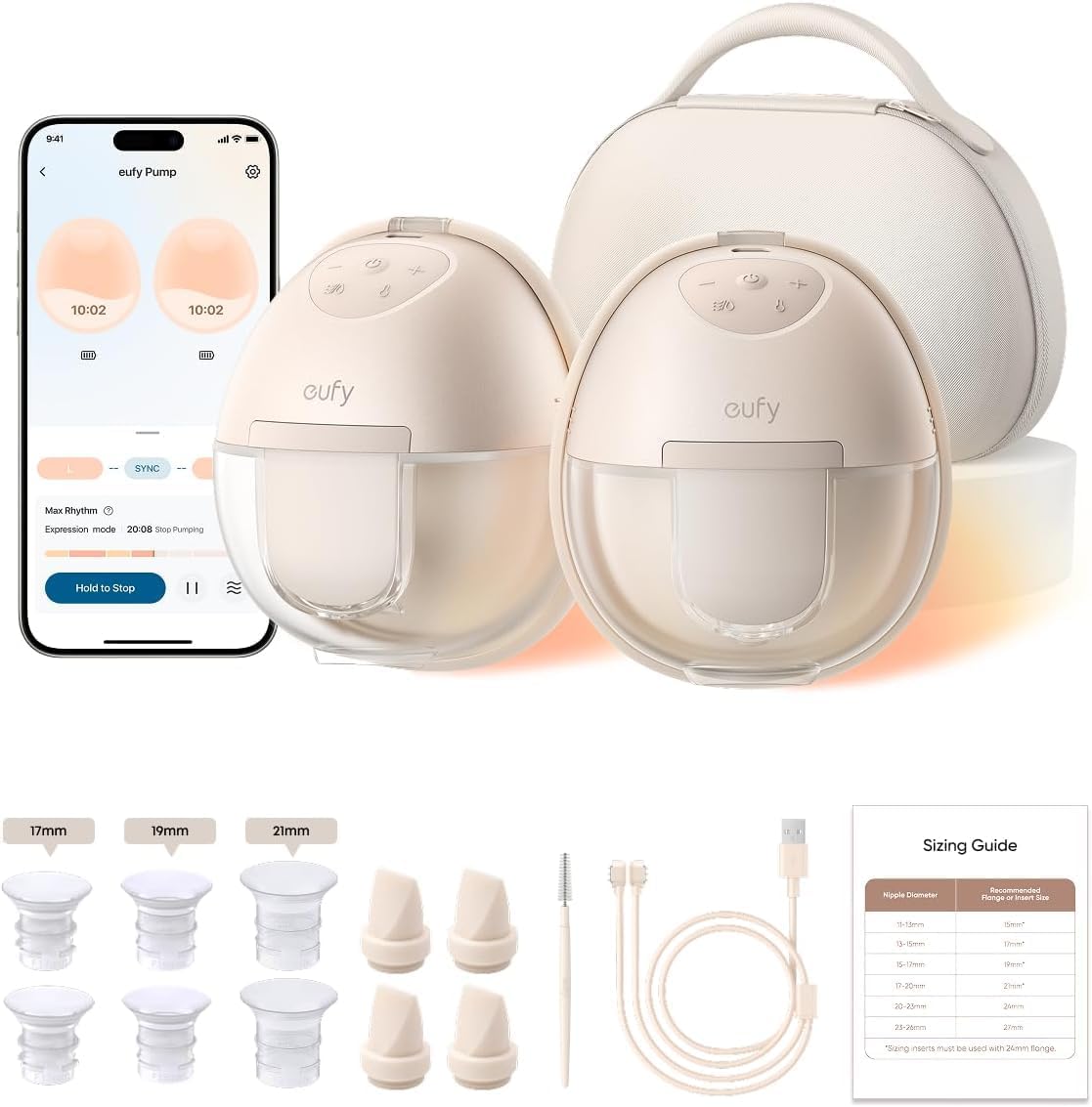 eufy eufy Security Heated Wearable Breast Pump S1 Pro