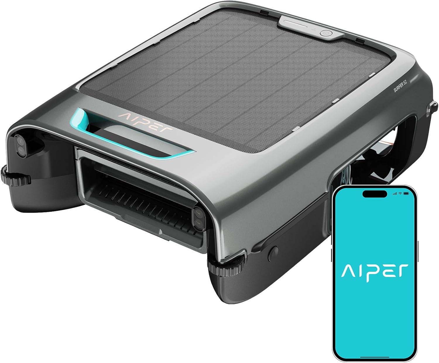 AIPER AIPER EcoSurfer S2 Solar Powered Pool Surface Skimmer Robot