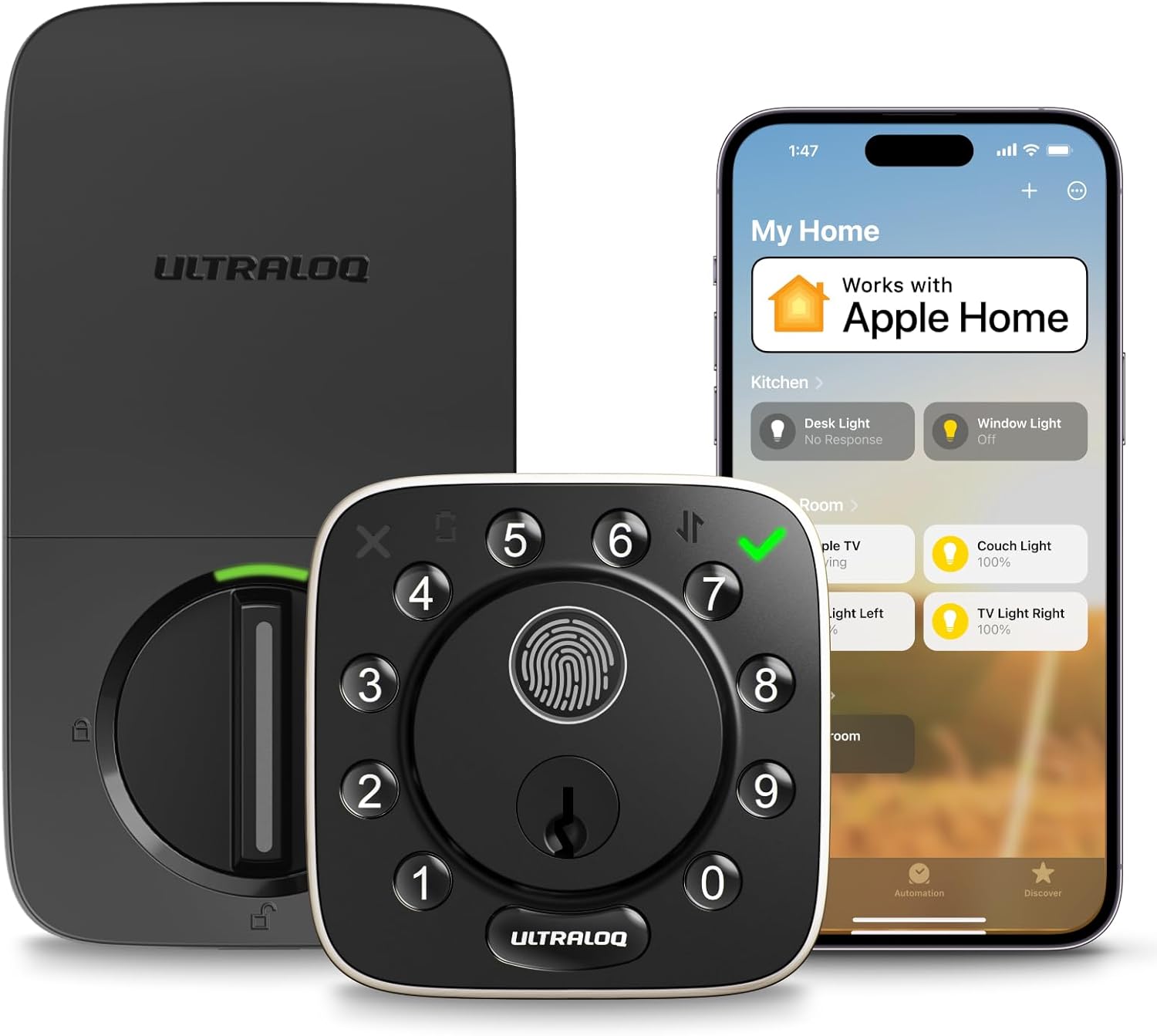 ULTRALOQ ULTRALOQ Bolt Fingerprint Smart Lock with Door Sensor