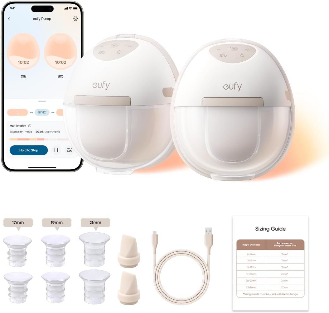 eufy eufy Security Heated Breast Pump Hands-Free E20
