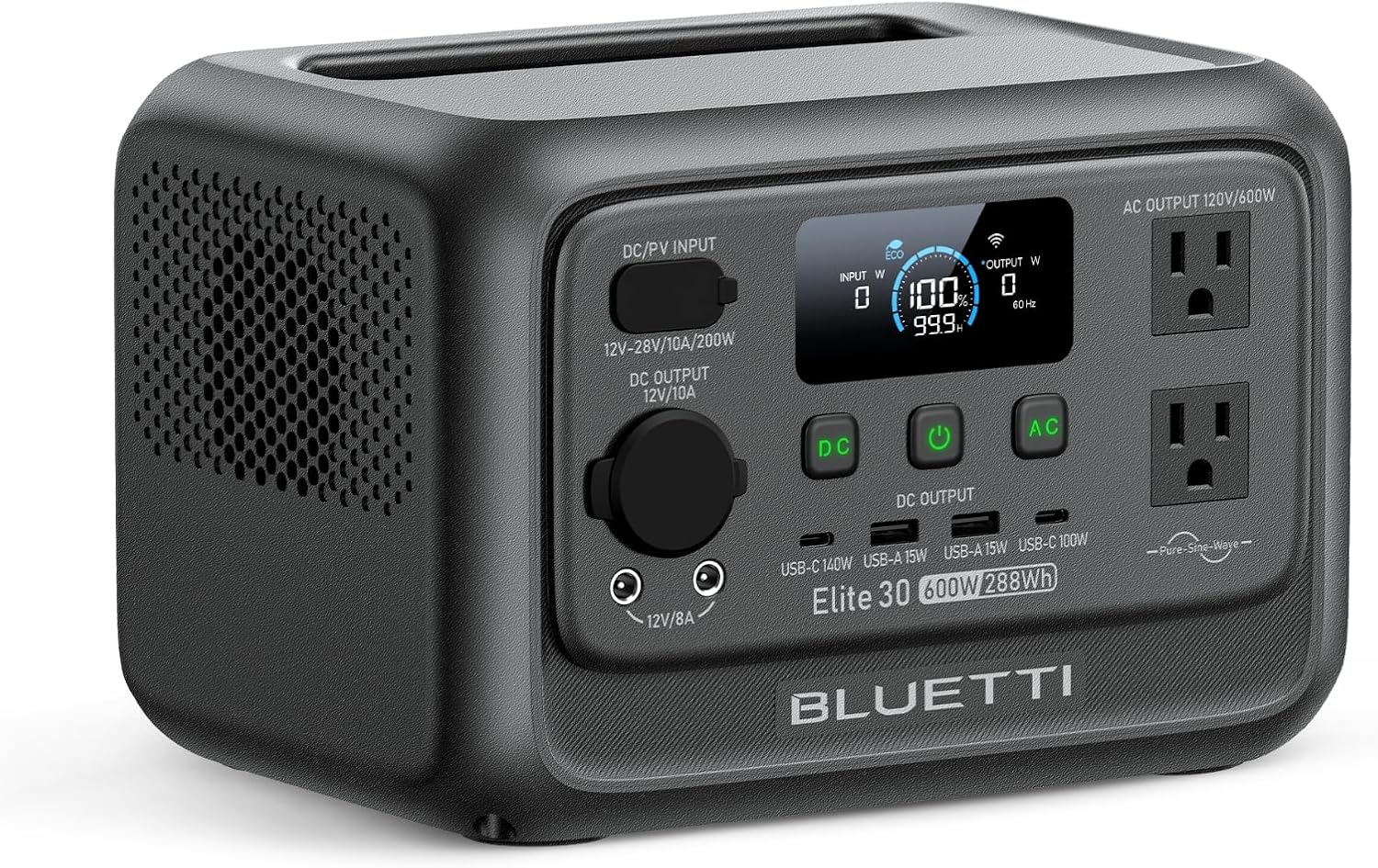 BLUETTI BLUETTI Elite 30 V2 Portable Power Station 600W (Power Lifting
