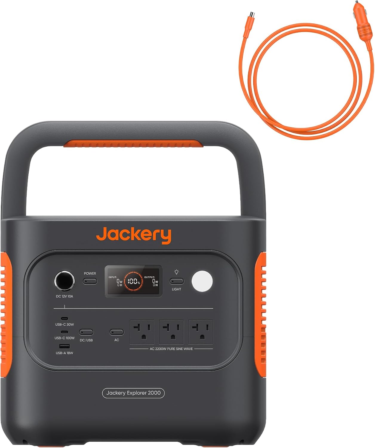 Jackery Jackery Explorer 2000 v2 Portable Power Station with Car