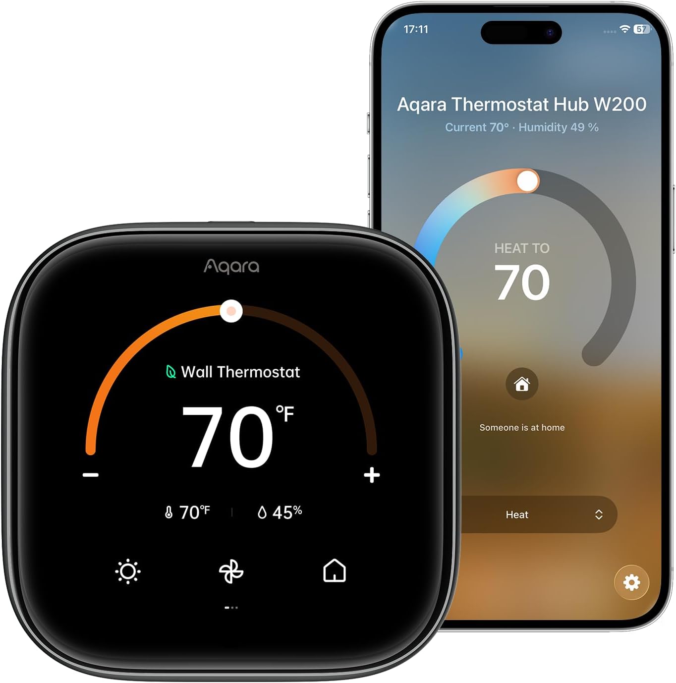 Aqara Aqara Smart Thermostat W200 with Apple Adaptive Temperature &