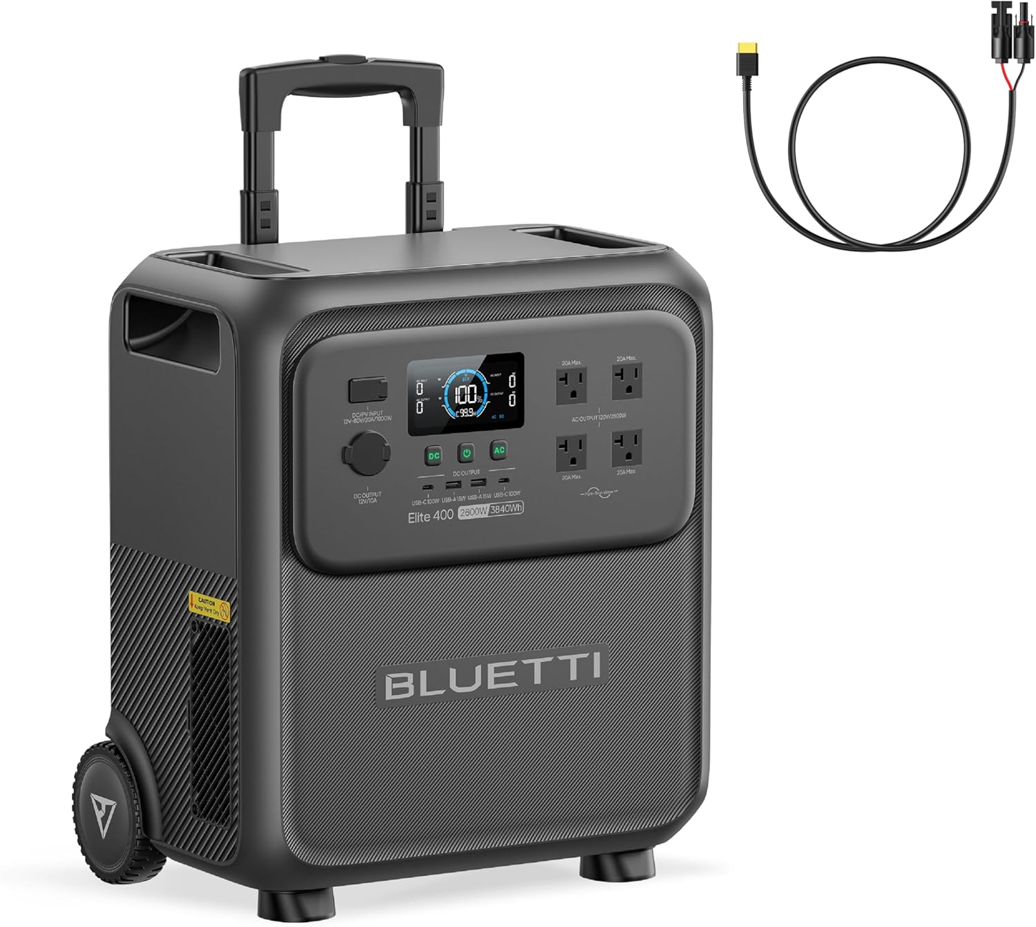 BLUETTI BLUETTI Elite 400 Solar Generator and Solar Charging Cable