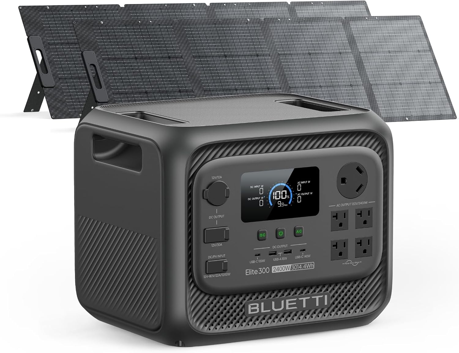 BLUETTI BLUETTI Elite 300 Solar Generator with 2×200W Solar Panels