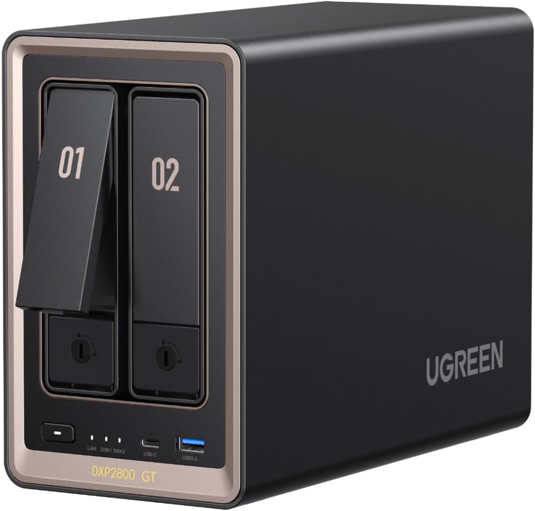 UGREEN UGREEN NAS DXP2800 2-Bay Desktop Network Attached Storage