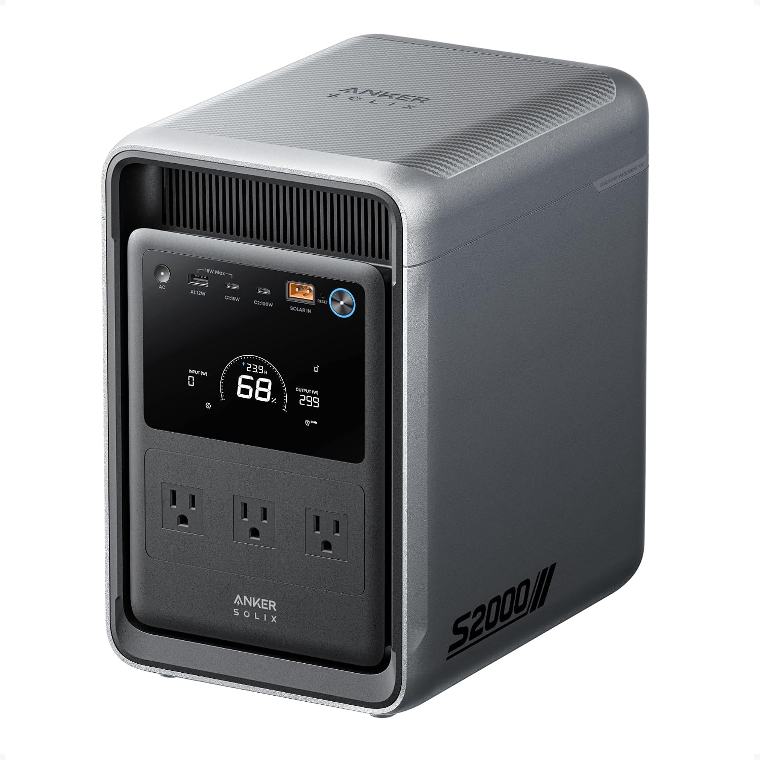 Anker Anker SOLIX S2000 Portable Power Station with 200W Bifacial
