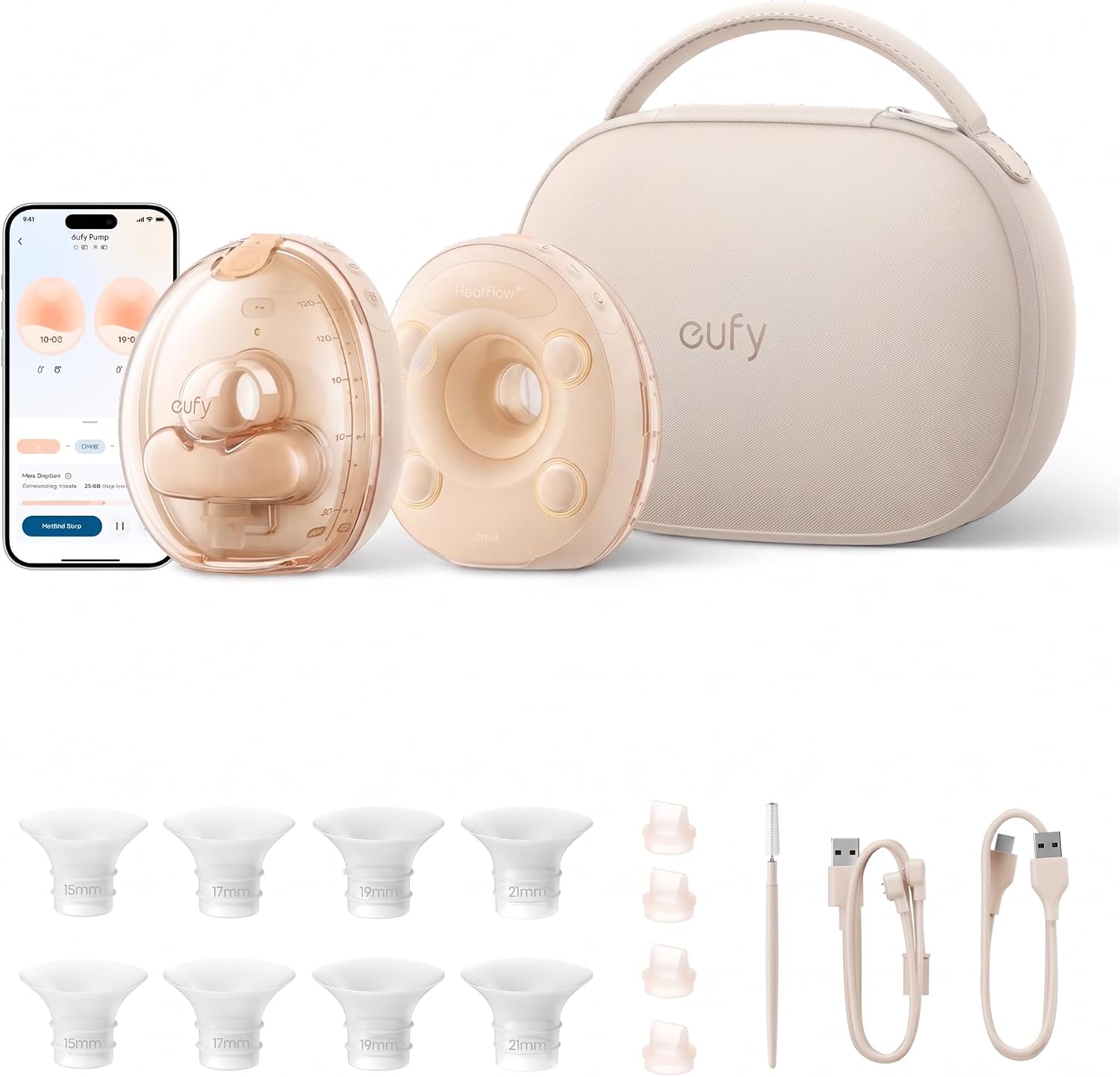 eufy eufy Security Heated Massage Wearable Breast Pump S2 Pro